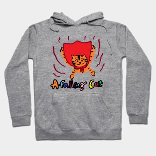 a falling cat Hoodie